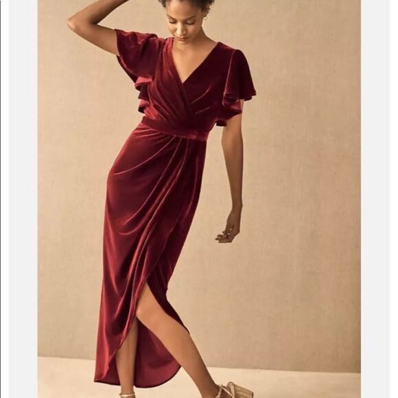 BHLDN Dover  Velvet Dress size 4 - Picture 2 of 16